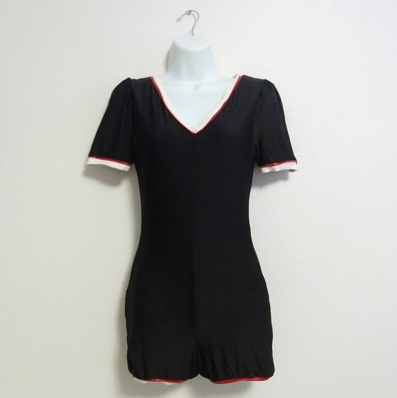 Vintage Style Pinup Swimsuit Playsuit Cosplay - Picture 2 of 4